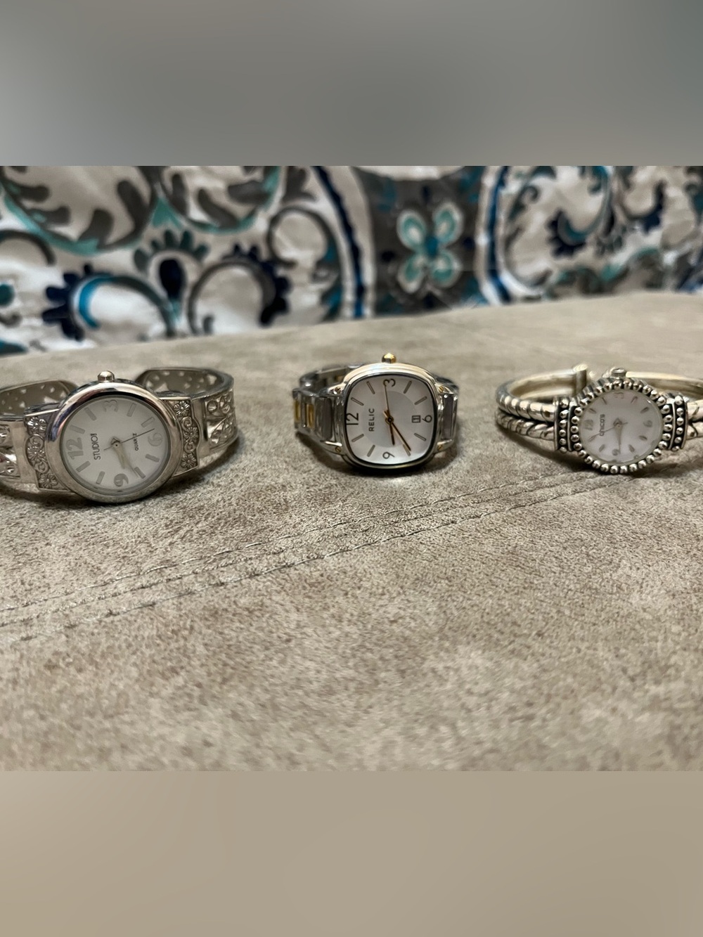 Relic, Chicos and Studio Time link and bracelet watch set